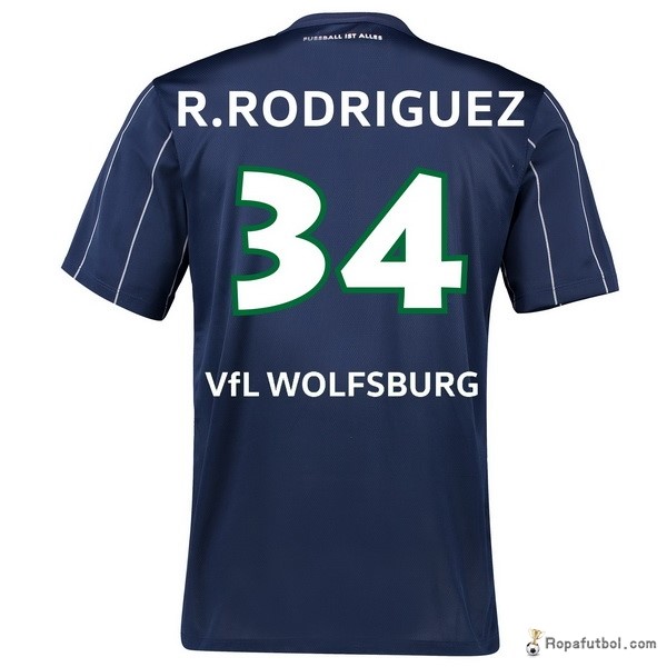 Camiseta VfL Wolfsburgo Replica Tercera Ropa R.Rodriguez 2016/17 Azul